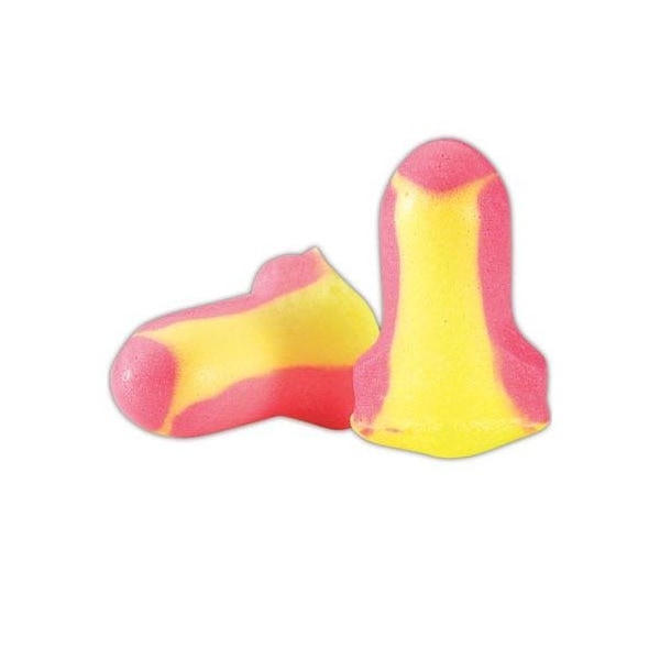 Honeywell Howard Leight Disposable Polyurethane Foam Ear Plugs, Contoured T-shape Shape, 32 decibel, 32, magenta and yellow, 200PK LL-1 - main